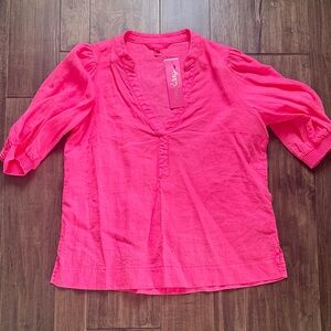 Lilly Pulitzer Vibrant Pink Blouse